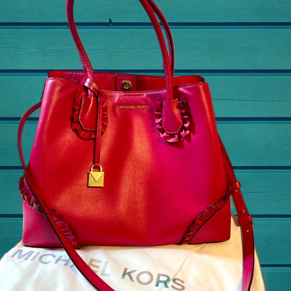 Pink Michael Kors satchel